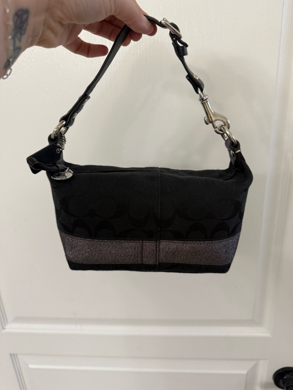 Vintage 2006 Coach 65th Anniversary Hamptons Lurex Signature Mini Pouch